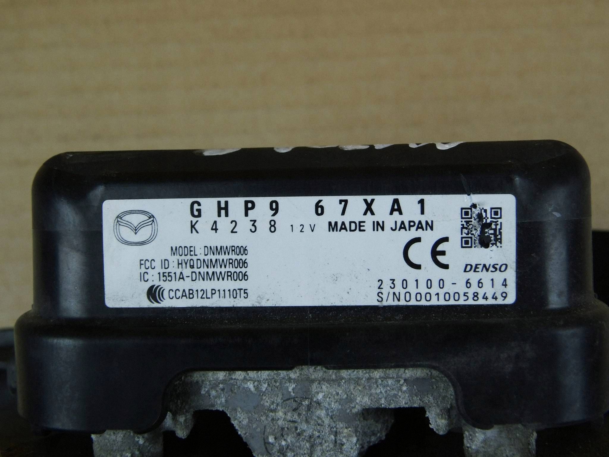 Mazda 3 BM radar distronic sensor dystansu GHP967XA1