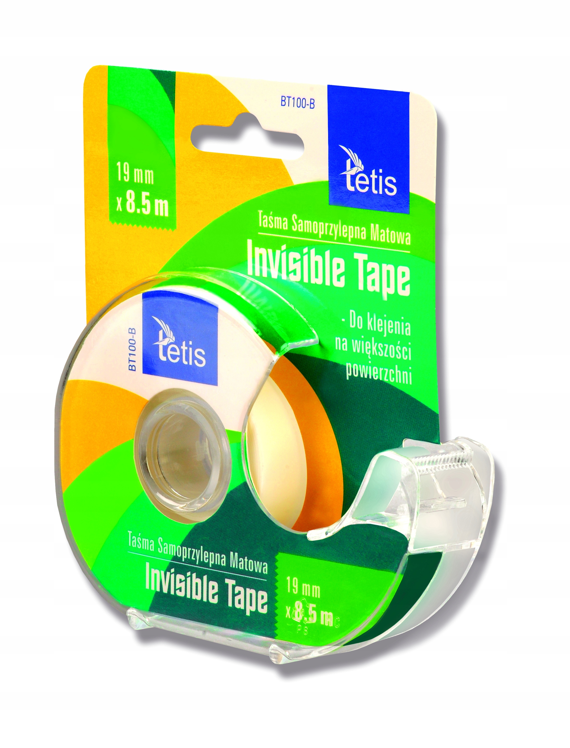 

Tetis BT100-B Taśma Invisible Z Podajnik 19MMx8.5M