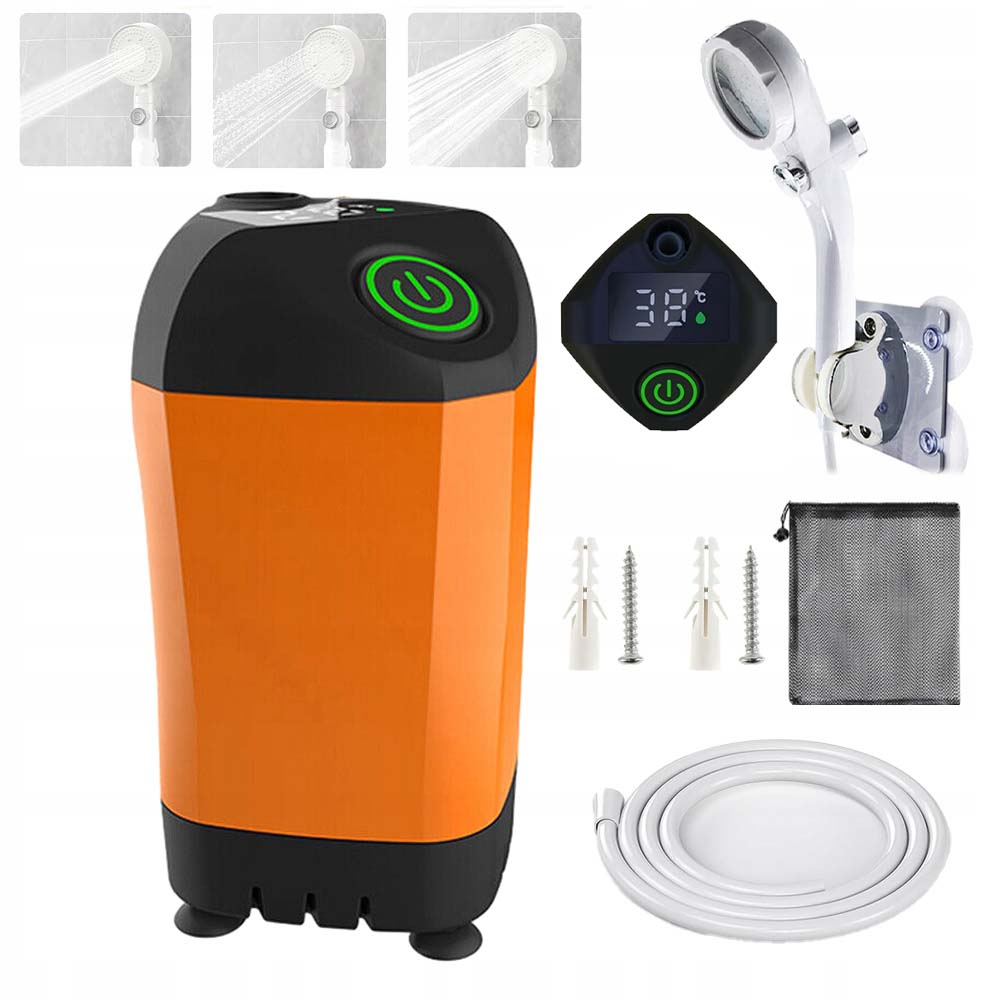 Turistická Kempingová Sprcha Na Akumulátor 4800 Mah Pumpička, 3 Režimy
