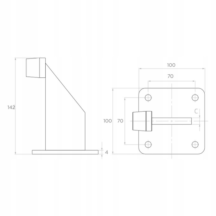 STOPER ODBÓJ OGRANICZNIK ODBOJNIK ZESTAW DO BRAMY Kod producenta 61.092|60.039x2