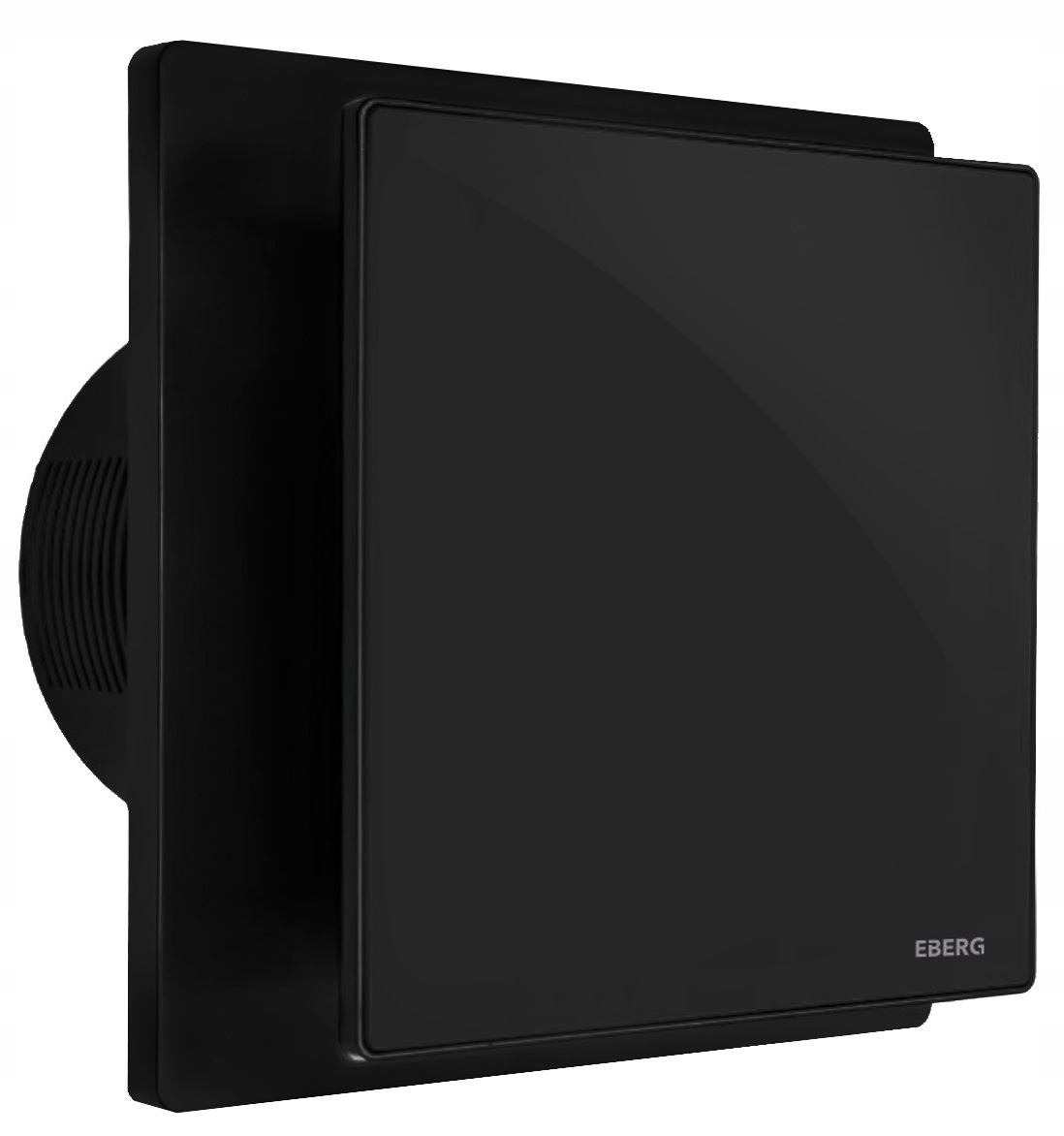 Wentylator łazienkowy Eberg Evo 120 Ht czarne szkło Timer Higrostat klapa