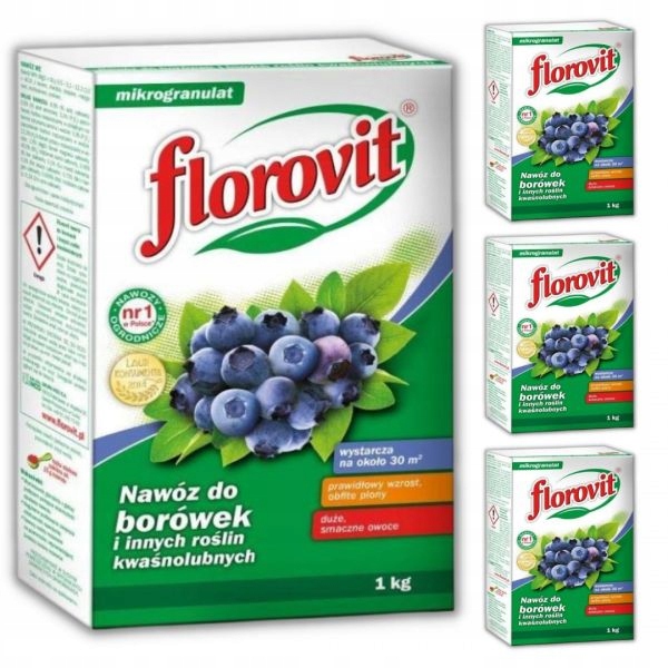 Mineralny Nawóz do BORÓWEK Florovit 1 kg PAKIET