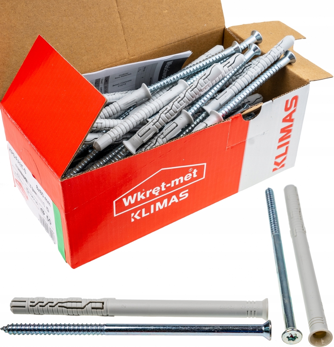 

Kołki ramowe rozporowe 12x180 Stożek Tx torx 25szt