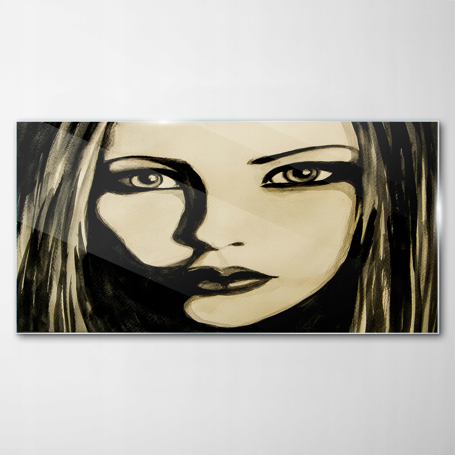 Tvrdený sklenený obraz Žena Portrét 120x60