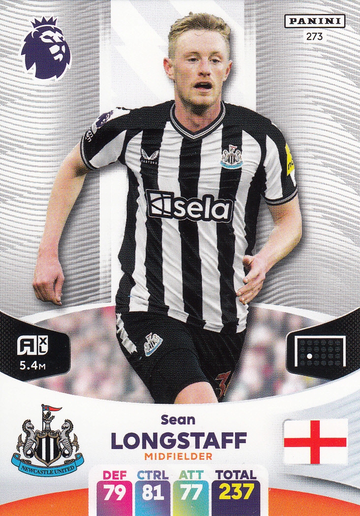 Panini Premier League 2024 Newcastle United Longstaff 273