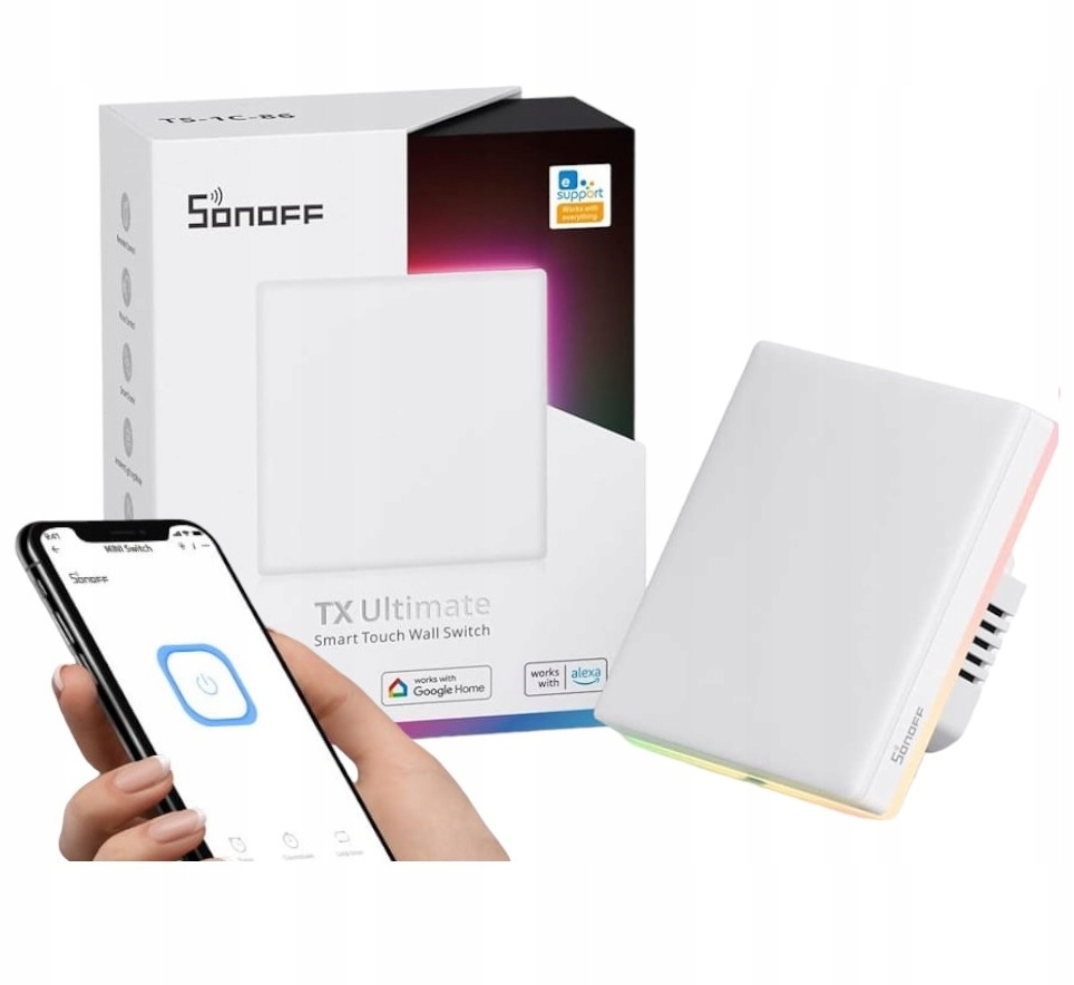 Sonoff Tx Ultimate dotykový Wi-Fi vypínač eWeLink T5-1C-86, 1-kanálový