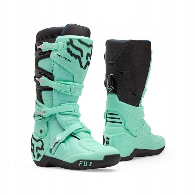 Motocyklové topánky enduro Fox Motion Teal zelená čierna Darčeky
