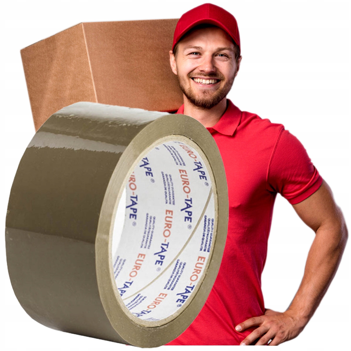 

Taśma Pakowa Kauczukowa Brązowa 48mmX100m Wydajna!