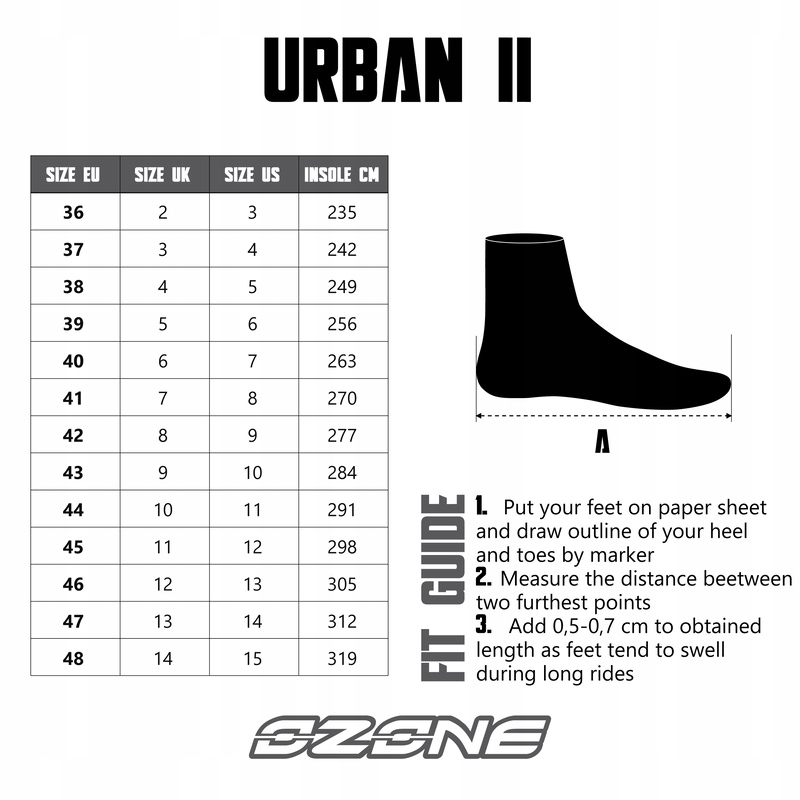 BUTY MOTOCYKLOWE OZONE URBAN II CE BLACK 41 Rozmiar 41