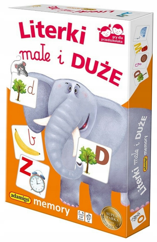 Literki małe i duże Memory Adamigo-Zdjęcie-0