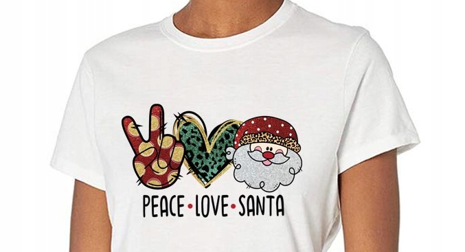 APLIKACJA Z BROKATEM ŚWIĄTECZNA 24CM X 22CM S 14 Wzór dominujący print (nadruk)