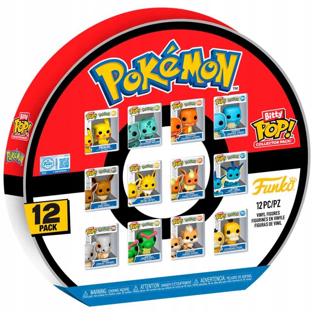 Funko Bitty Pop! Collector Pack! Pokemon 12 Pack