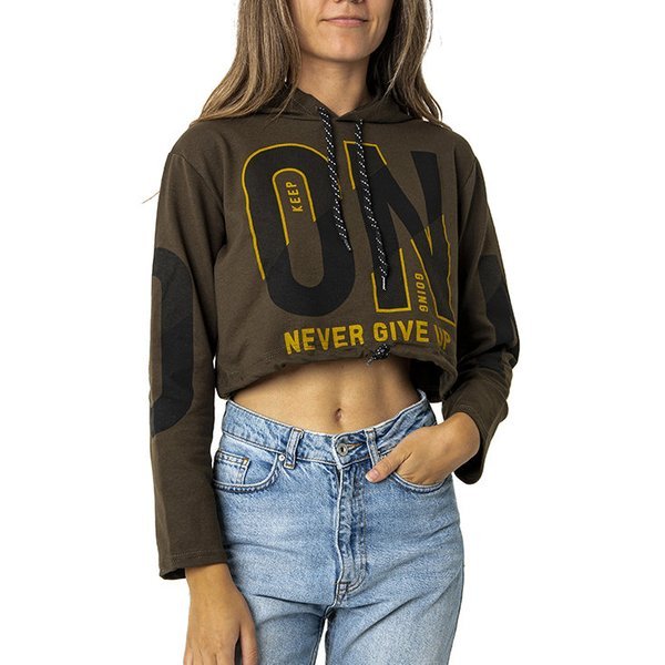

5034 Olive Zielona Damska Bluza Crop Top L/XL - 41