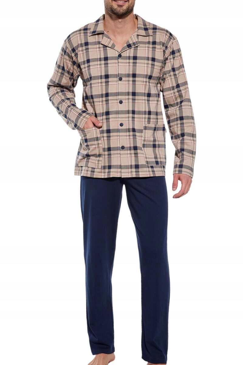 Cornette Pánské bavlněné rozepínací pyžamo 114/67 plus 3XL