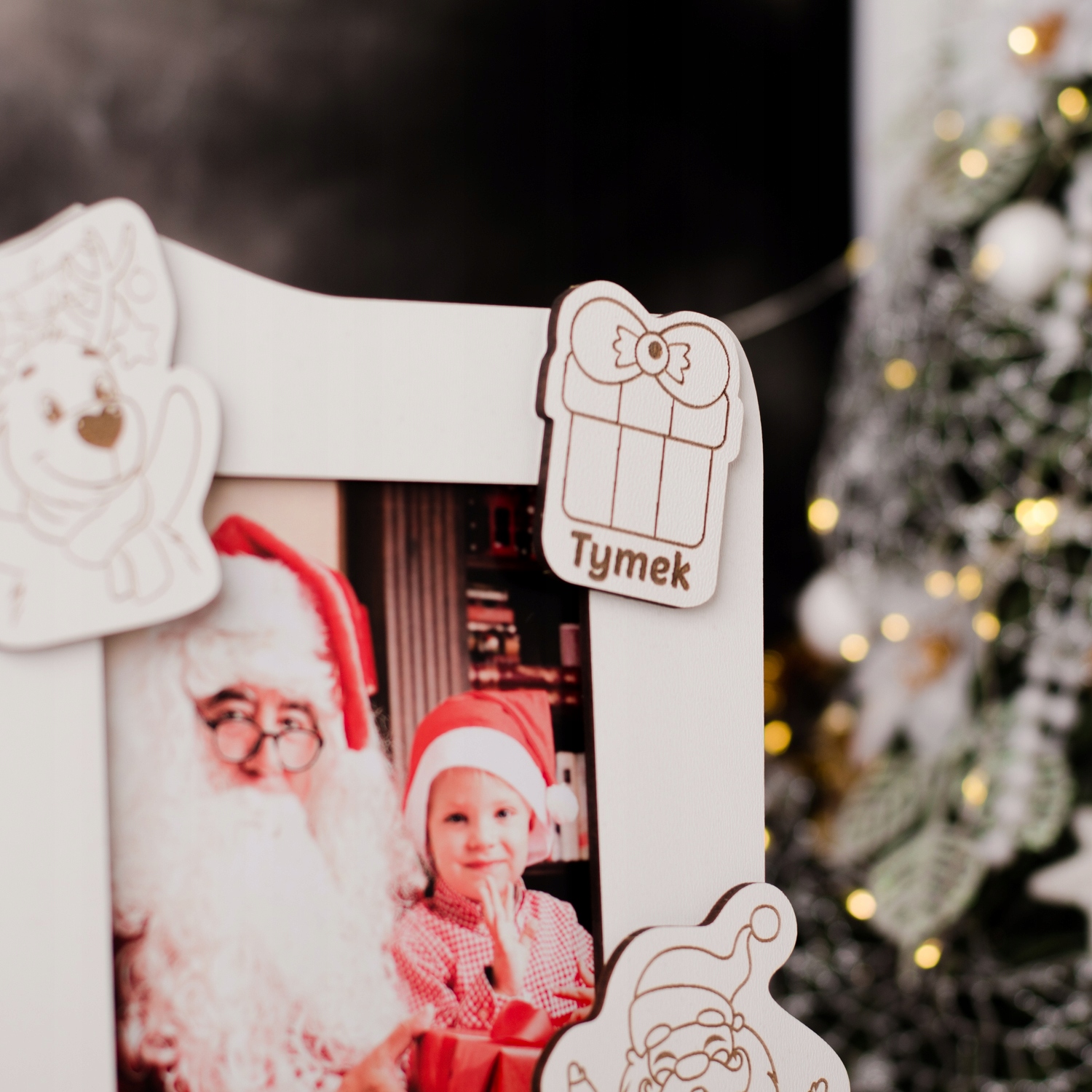 RAMKA NA ZDJĘCIE ŚWIĄTECZNA Z IMIENIEM PREZENT ŚWIĘTA MIKOŁAJ Marka inna