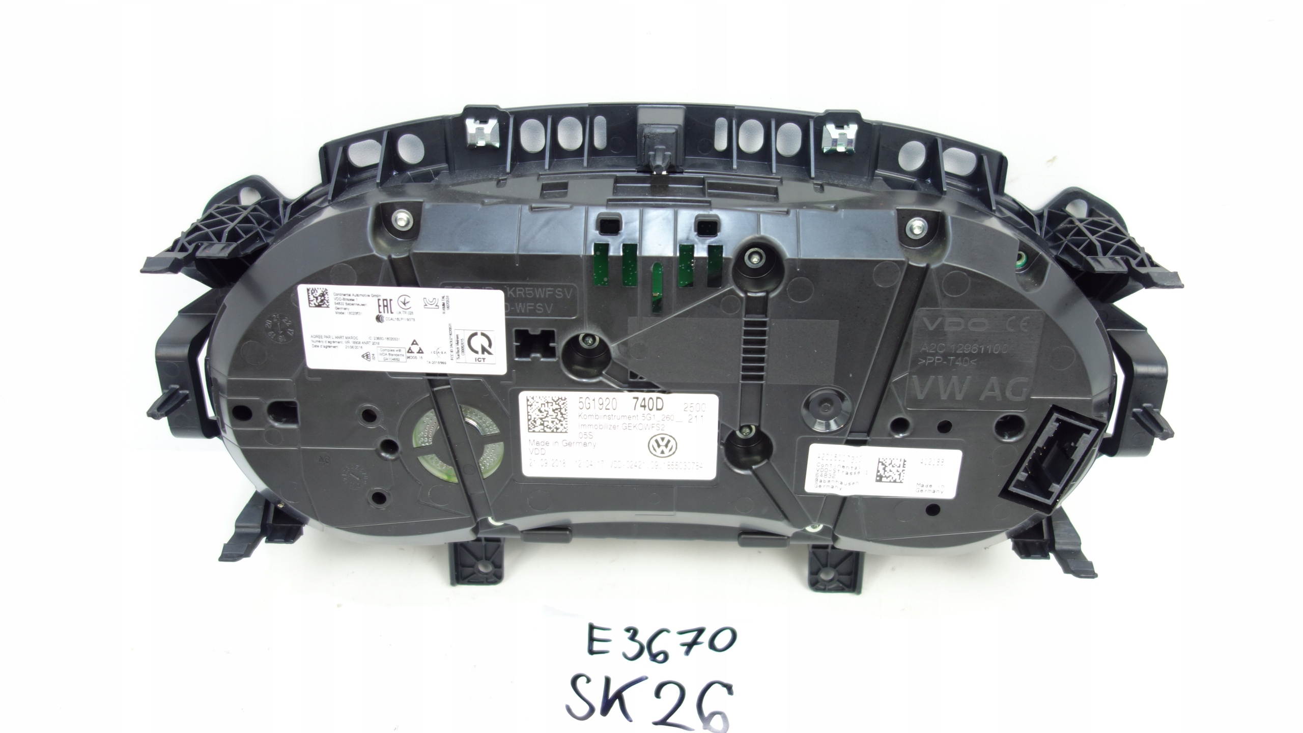 dials dials VOLKSWAGEN GOLF VII 63788KM 5G1920740D