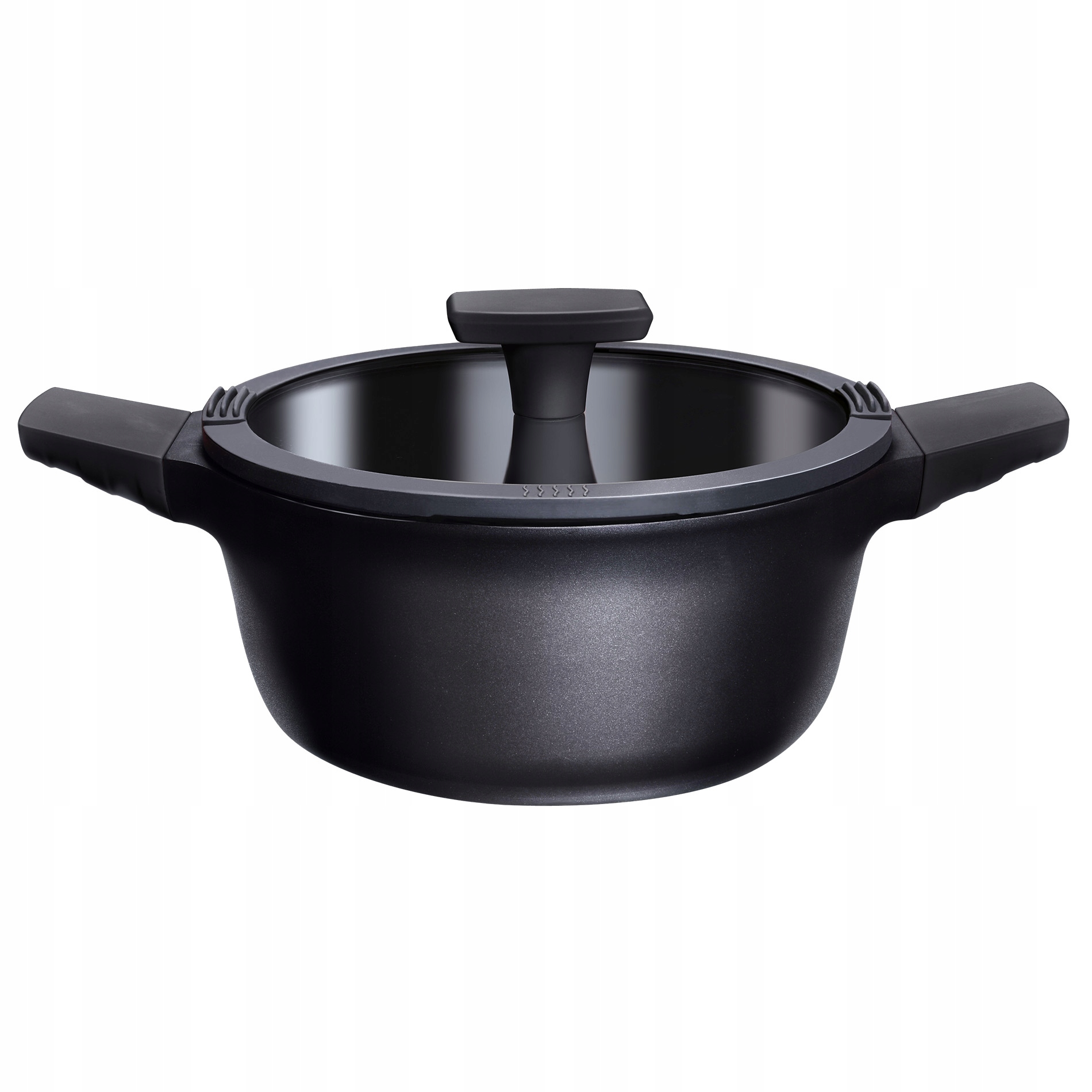 

Garnek z pokrywką Zavio Prestigio 24cm black 4L