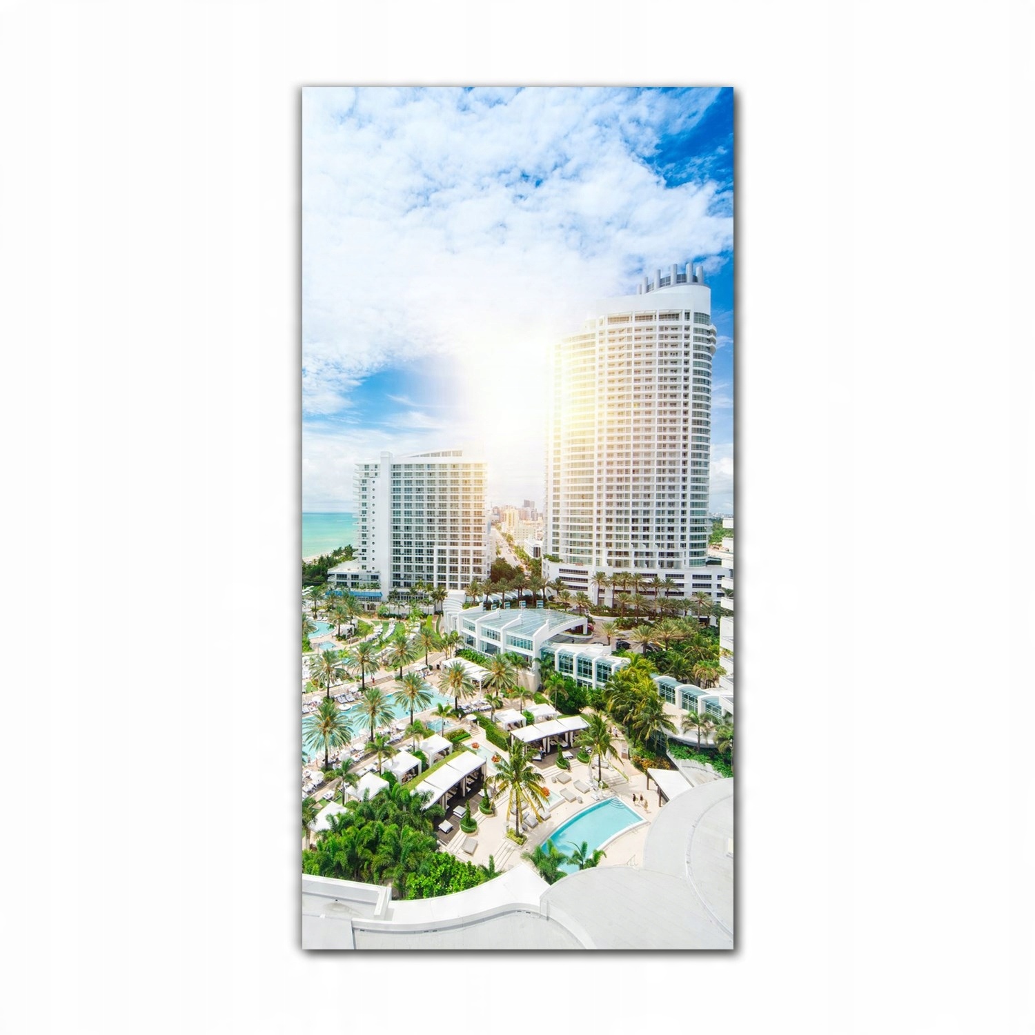 

Foto szklane do sypialni 70x140 Miami plaża ocean
