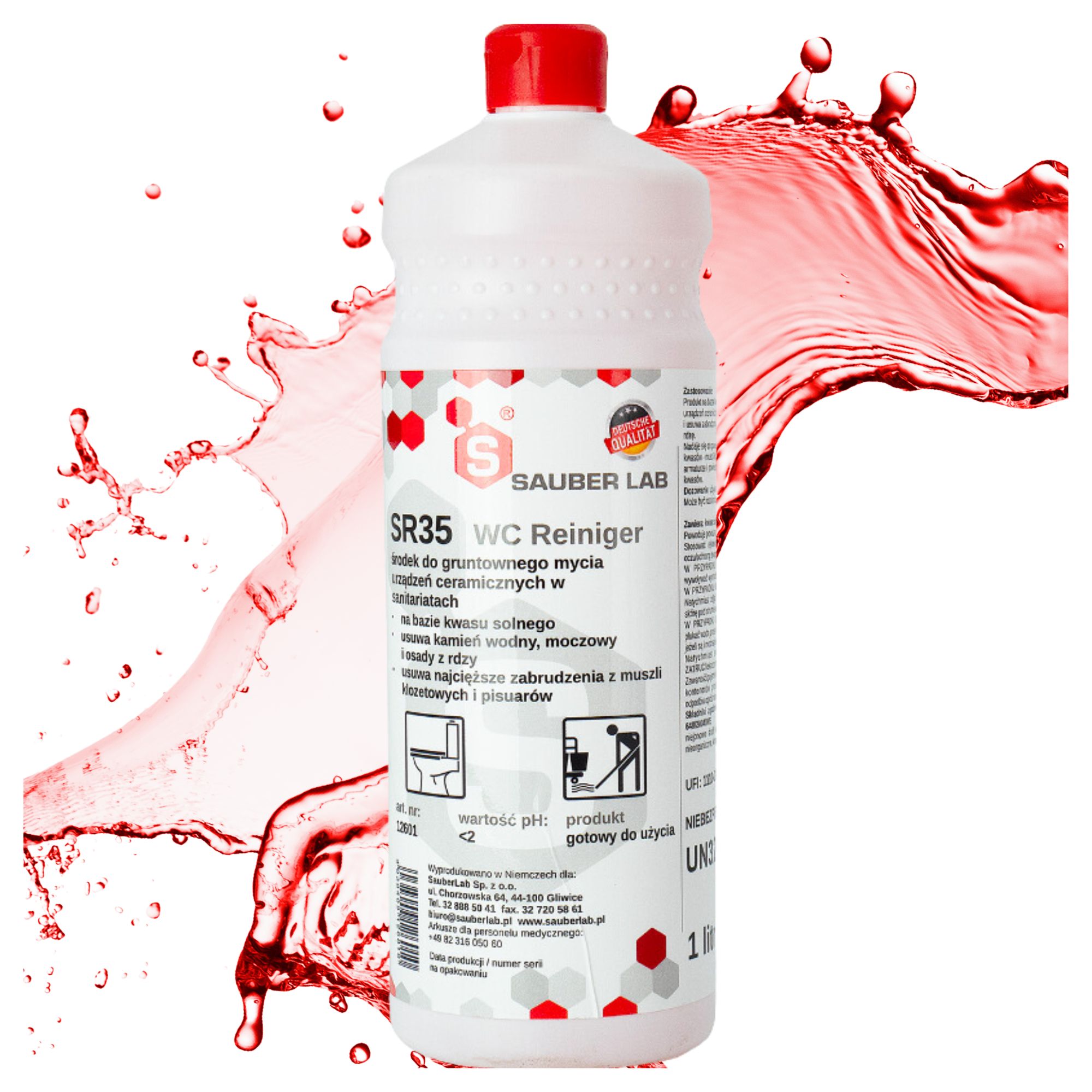 Środek do Gruntownego Mycia Urządzeń Sanitarnych Ceramiki WC Reiniger 1L