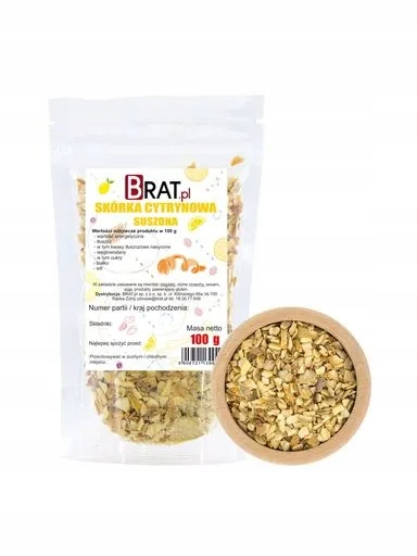 Levně 7x Brat Sušená citronová kůra 100 g
