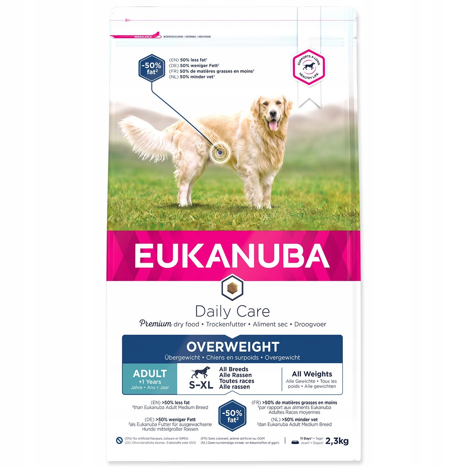 Levně Krmivo Eukanuba Daily Care Excess Weight 2,3kg