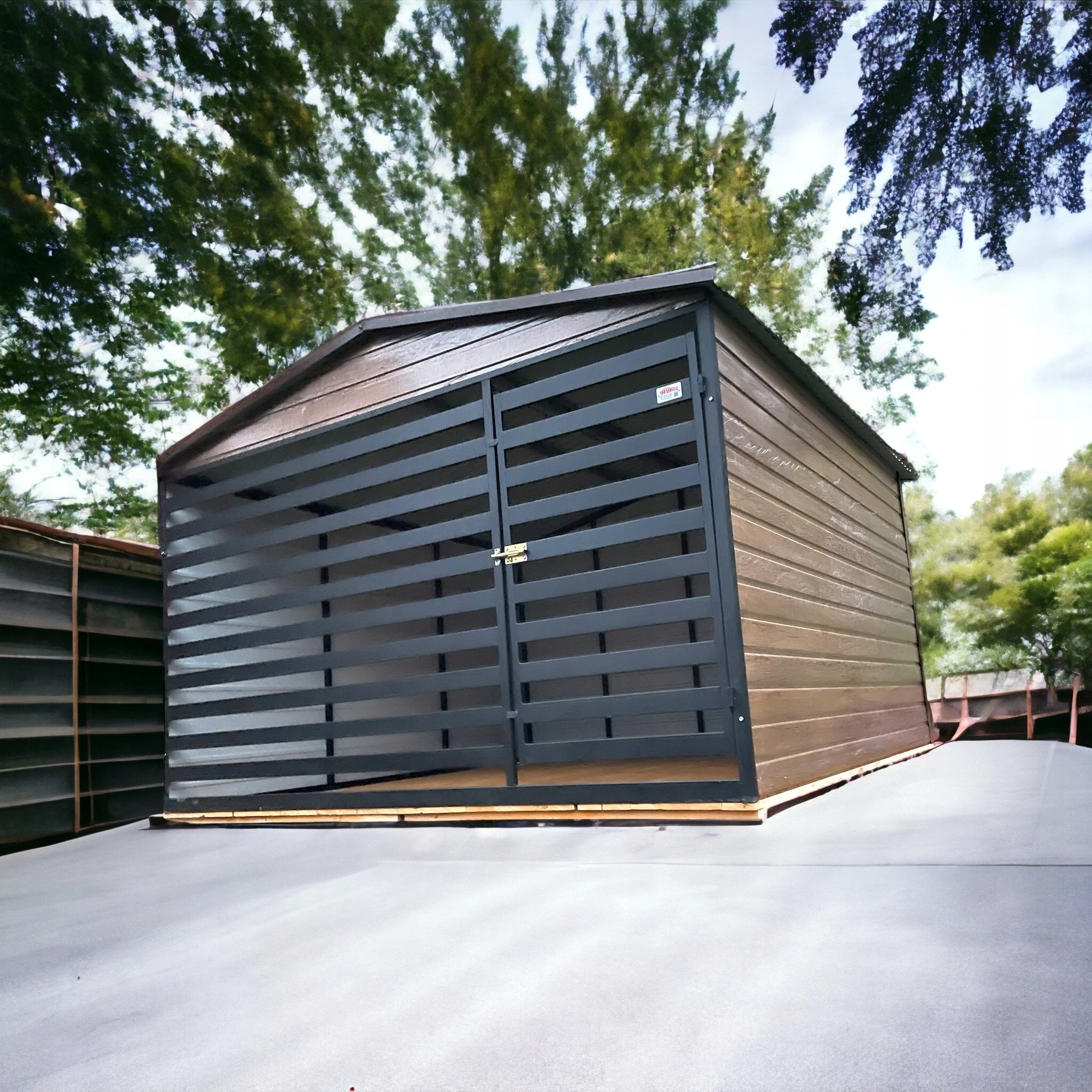 Levně Kotec box pro psa 3x2 m prostorná, bezpečná, pozinkovaná, s pevnými dveřmi