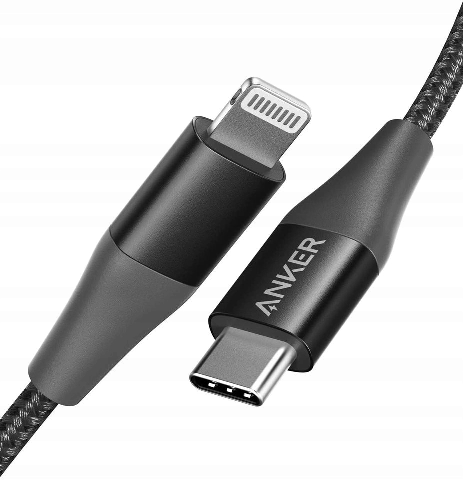 

Kabel Anker PowerLine+ II Usb-c / Ltg 0.9m Czarny