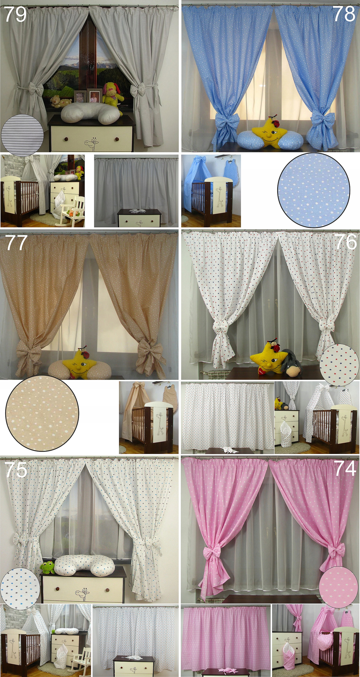 Zasłonki / Zasłony do pokoju dla dzieci bawełna I Bohater brak