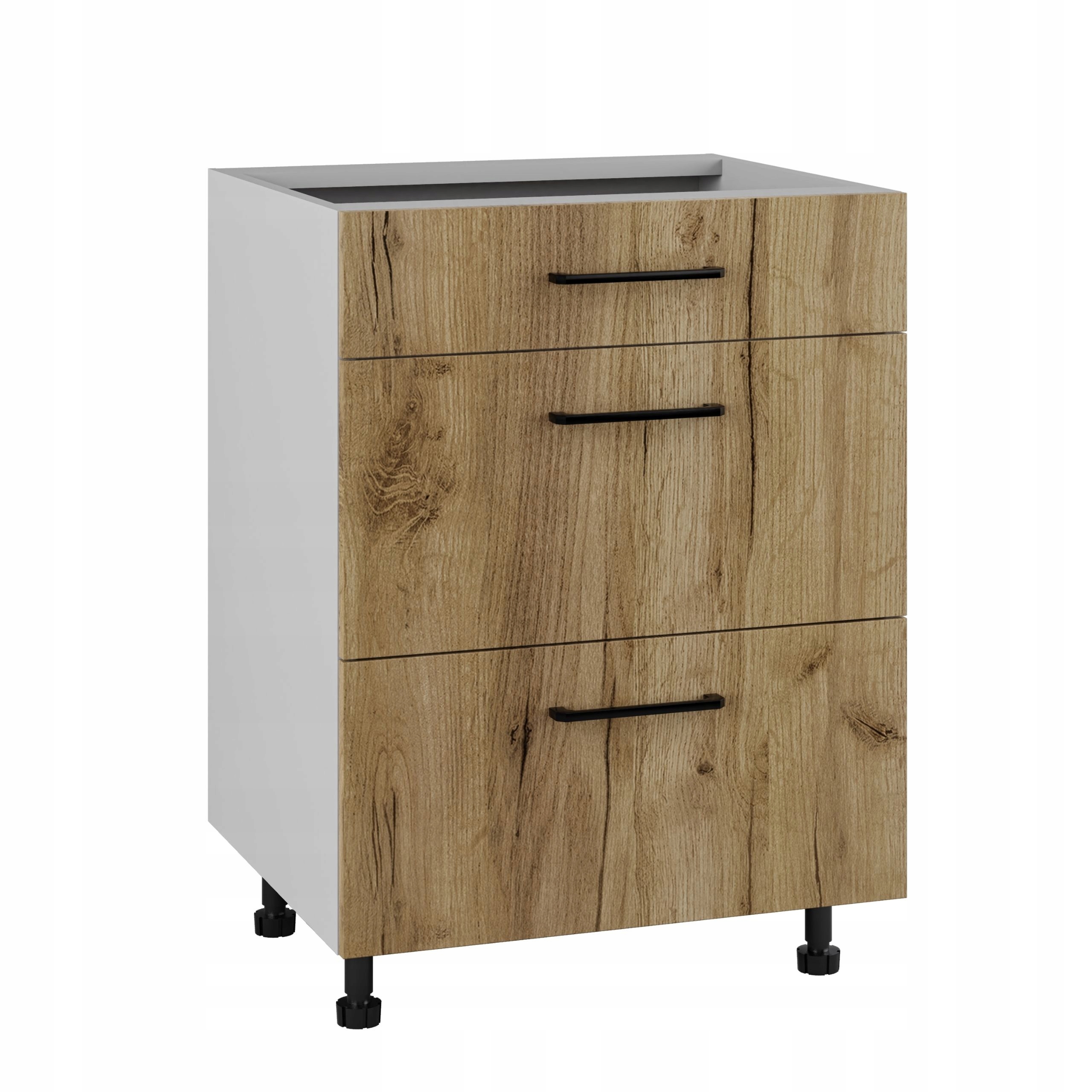 Spodní kuchyňská skříňka se zásuvkami 60 Tafla Dub Craft Zlatá