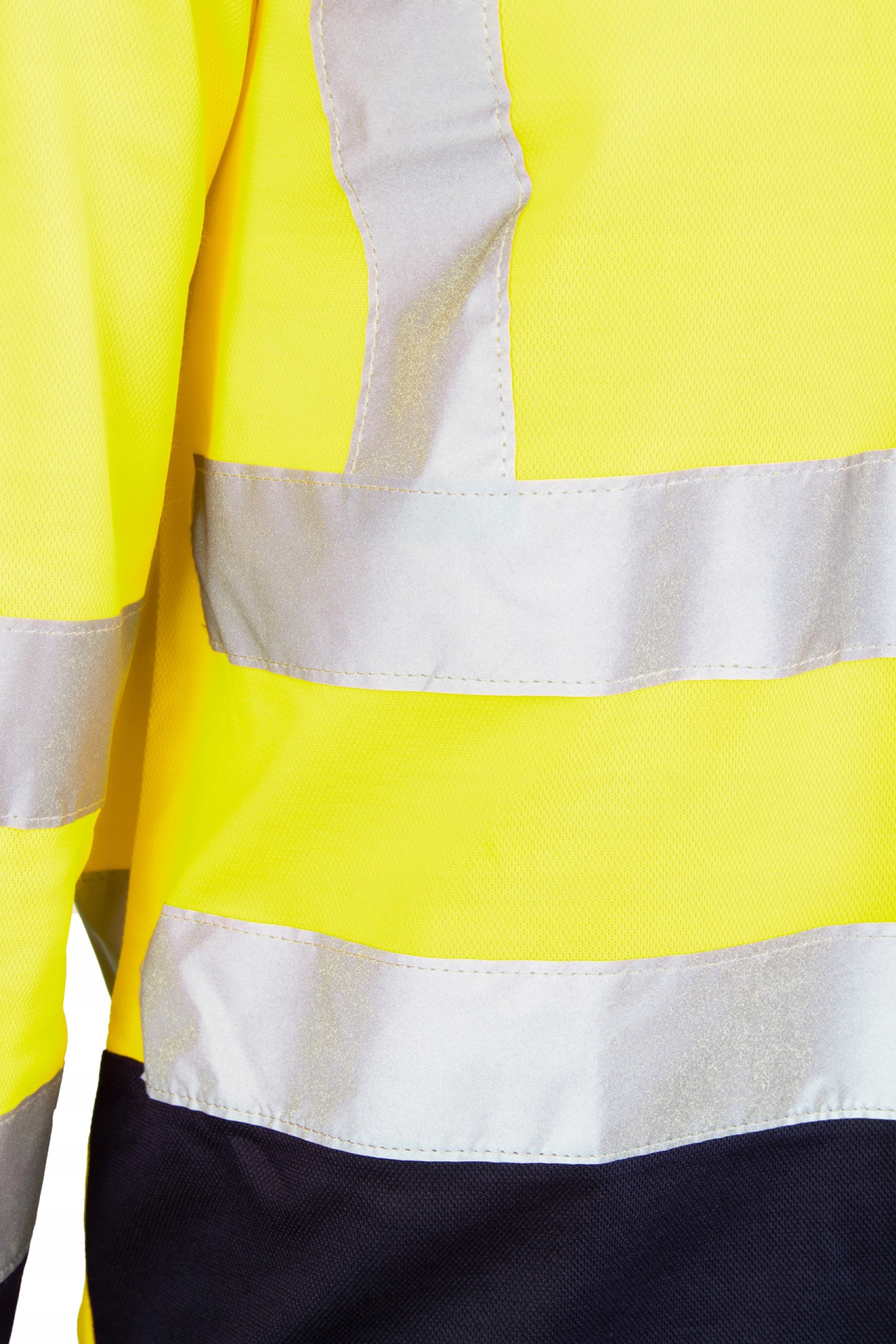 Koszulka robocza MĘSKA DŁUGI RĘKAW ODBLASKOWA DO PRACY PRZEWIEWNA BHP r.L Model BRIXTON FLASH