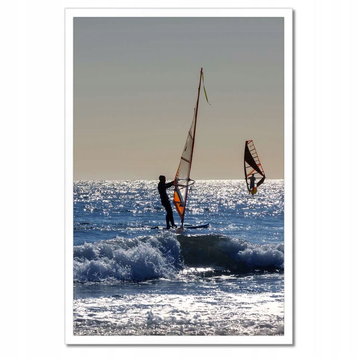 Plakáty v rámu 40x60 Windsurfing Atlantik Voda
