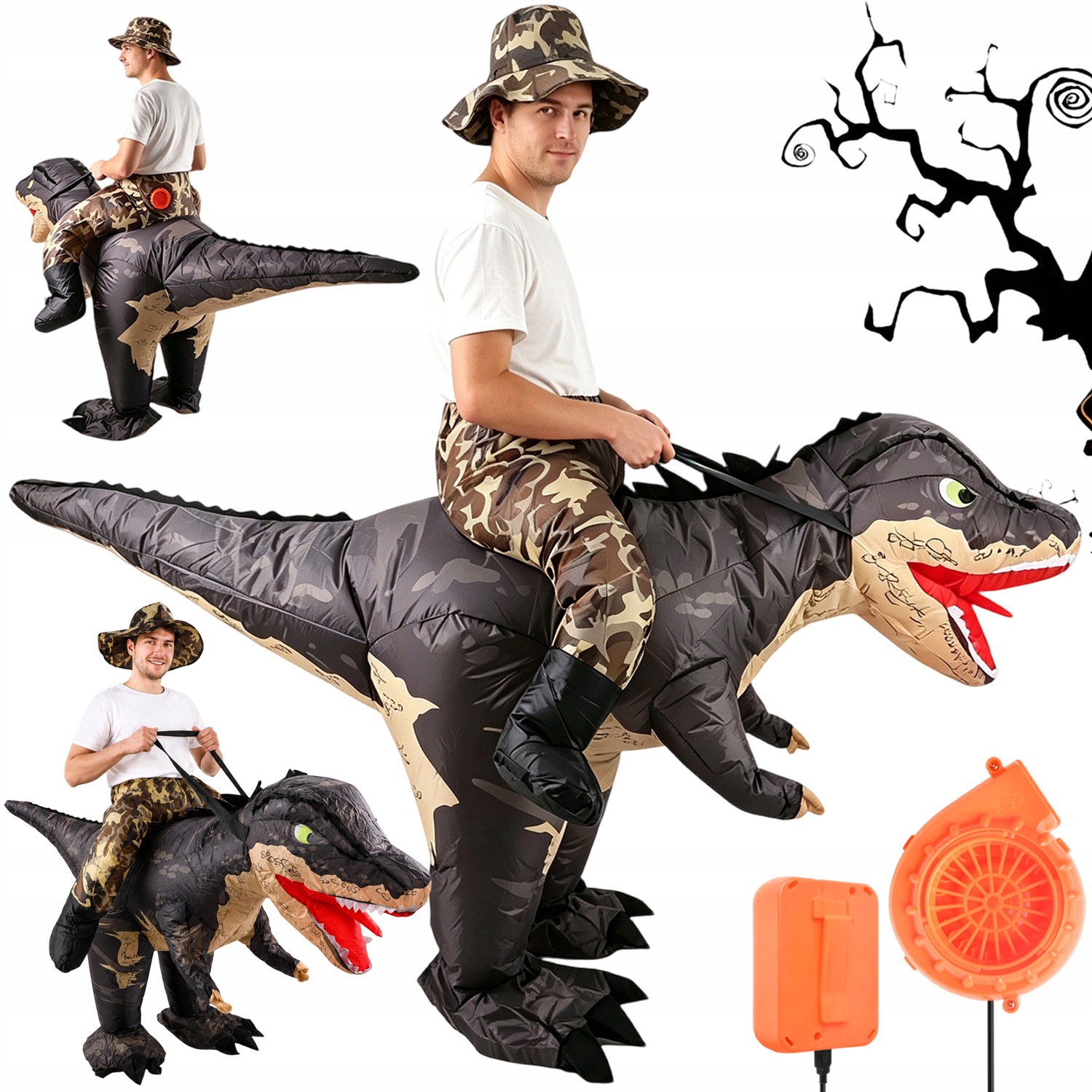 Kostým Dinosaurus T-rex Převlek Na Halloween Cosplay