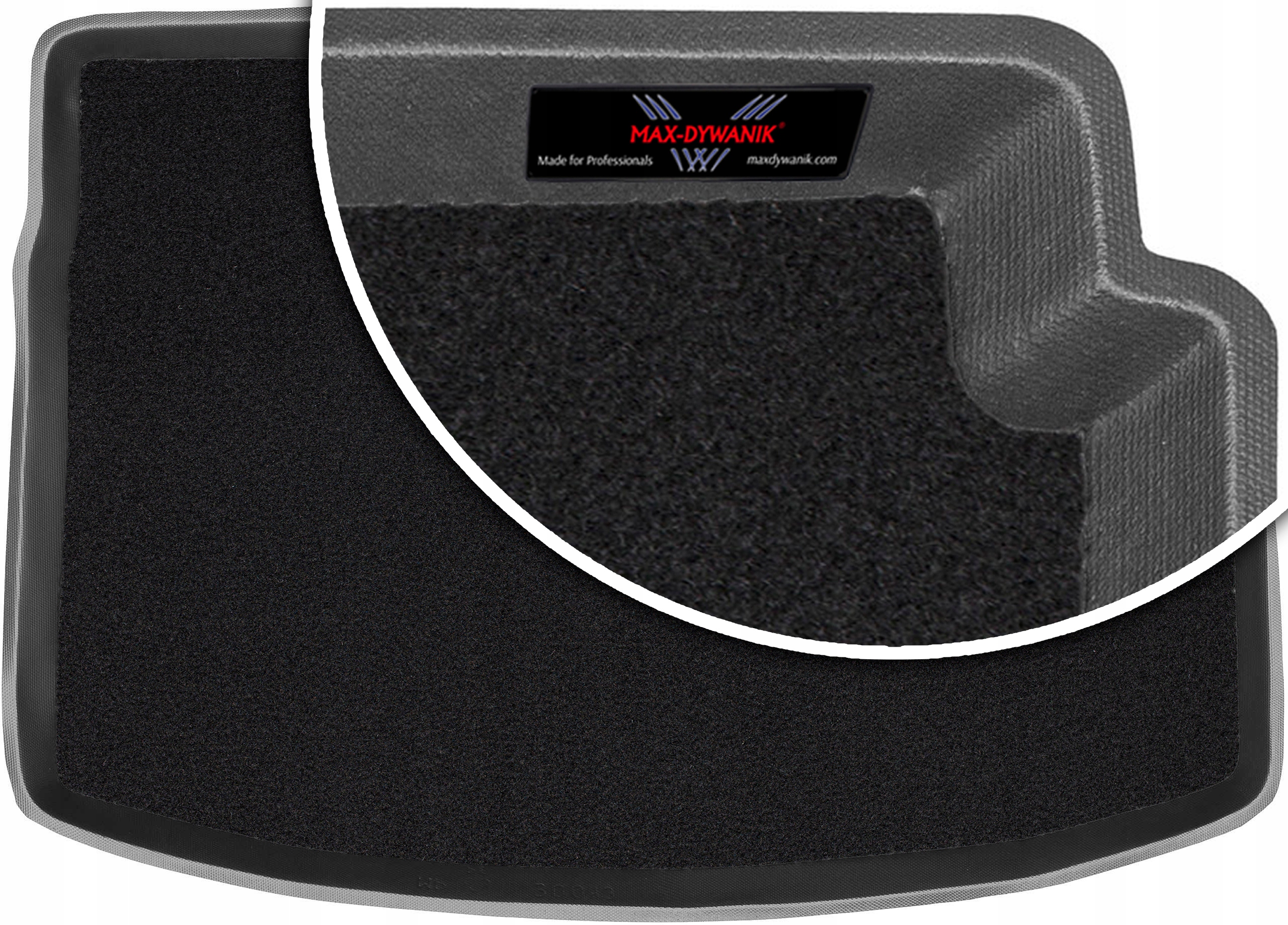 Vw Golf VII Hatchback 2012-2020 Koberec do zavazadlového prostoru s velurovou podložkou