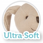 CANPOL Miękka przytulanka grzechotka KRÓLICZEK róż Wiek dziecka 0 +