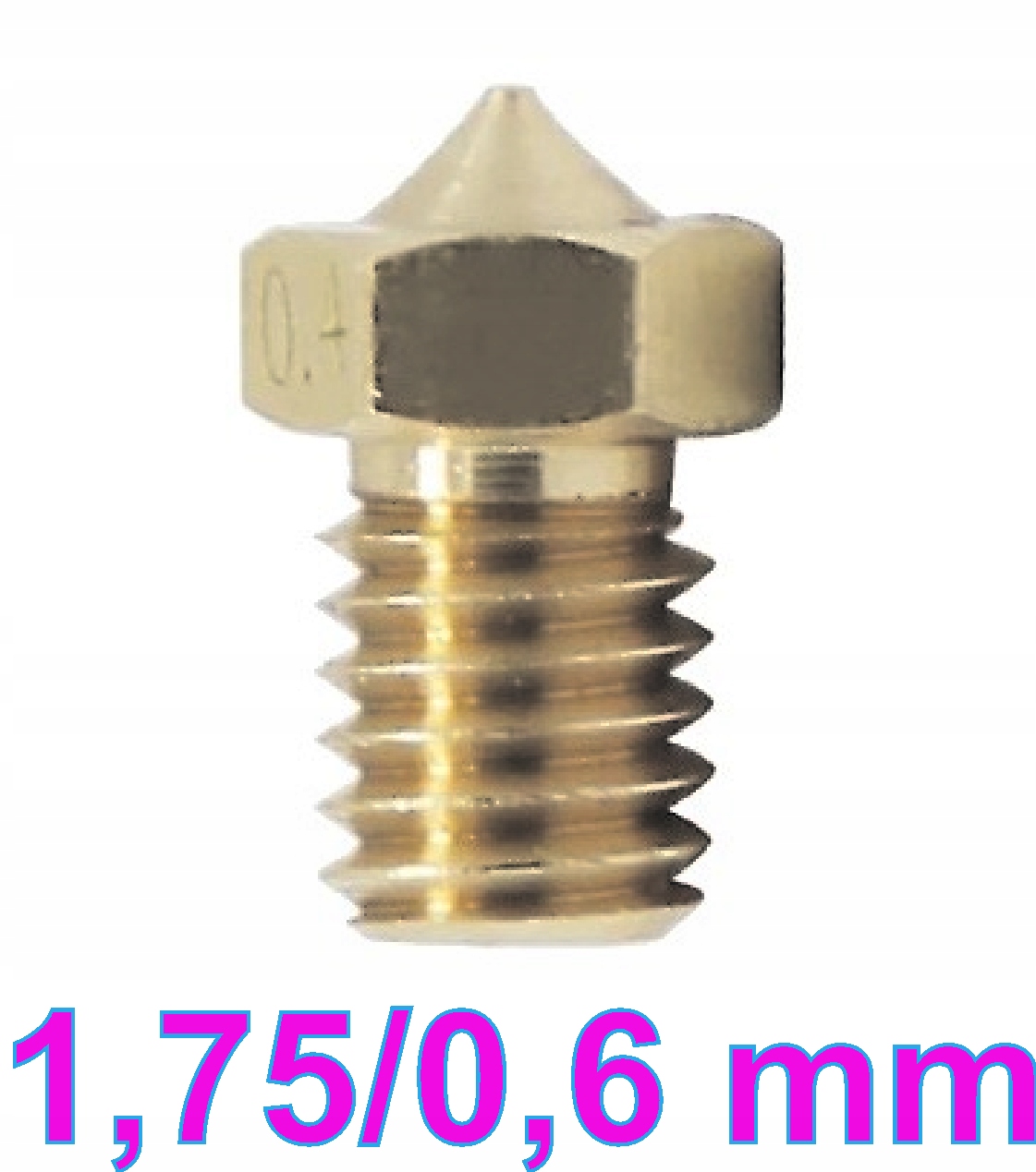 

dysza drukarki 3D 0,6 mm. filament 1,75 mm.