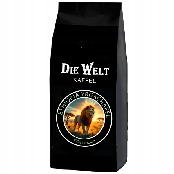 Levně Káva v zrnech 1 kg Die Welt Kaffee Ethiopia Yirgacheffe 100% Arabica