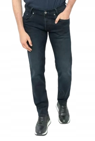 Pepe Jeans Modré Džínové Kalhoty Rovné 36/34 36/34 3_/