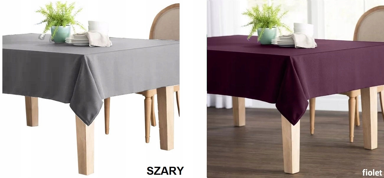 OBRUS PLAMOODPORNY STRONG 140x240 GRUBY KOLORY Długość 240 cm