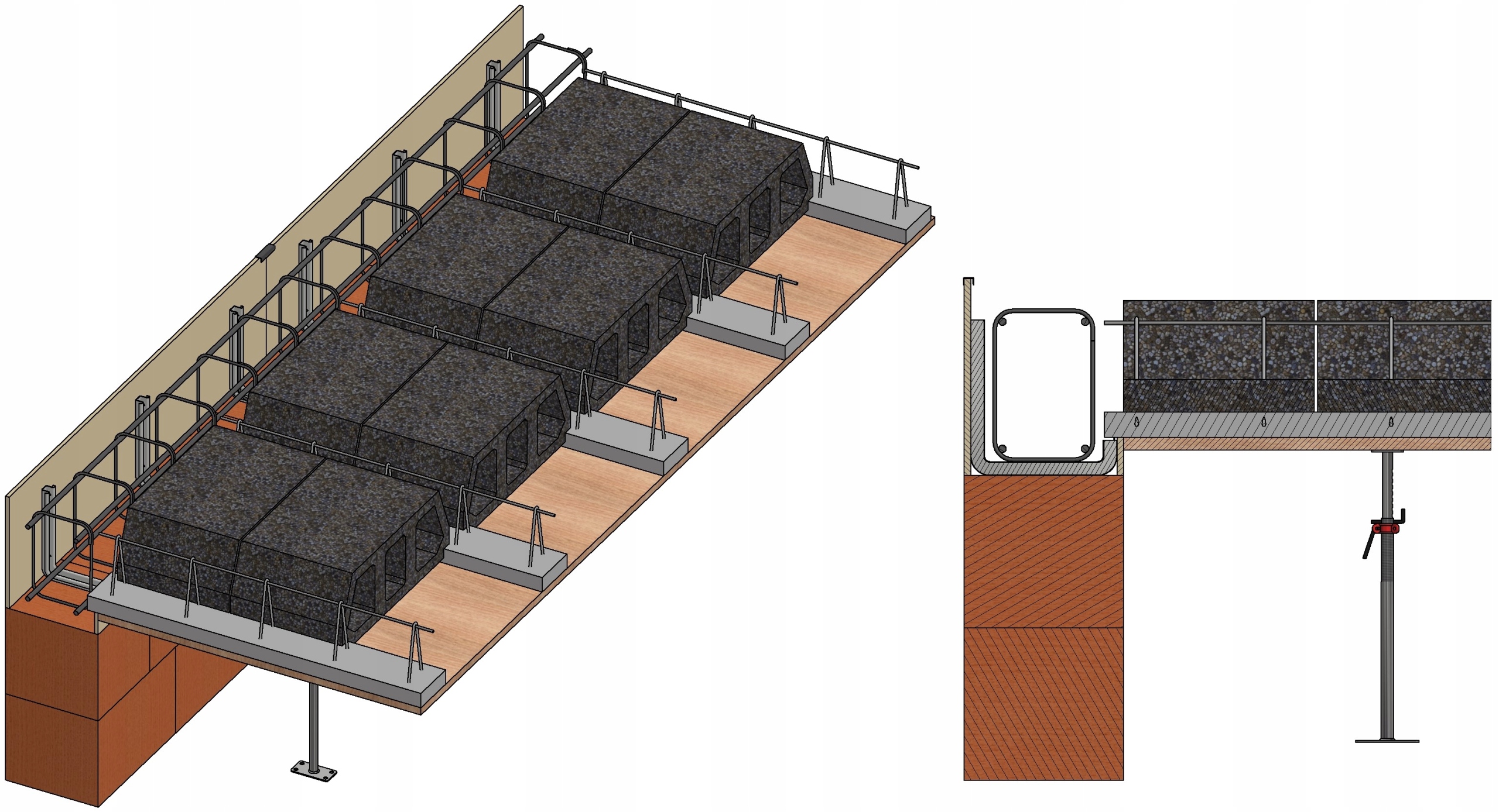 Szalunek tracony pod strop Teriva, Ferd i Rector RAS200-10/125-24/30 Marka inny