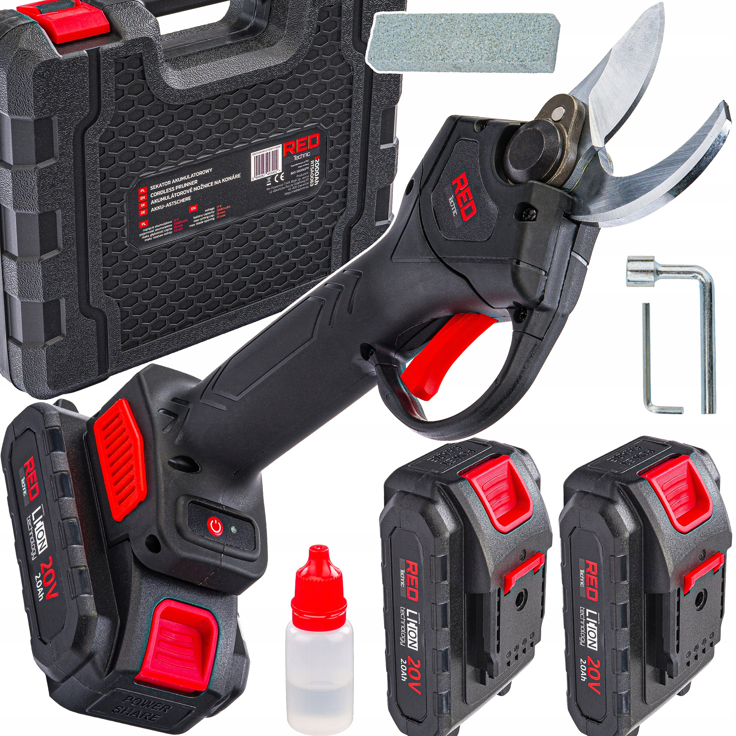 Záhradné akumulátorové nožnice Akumulátorové elektrické nožnice 30 mm 20 V 2X 2000 mAh