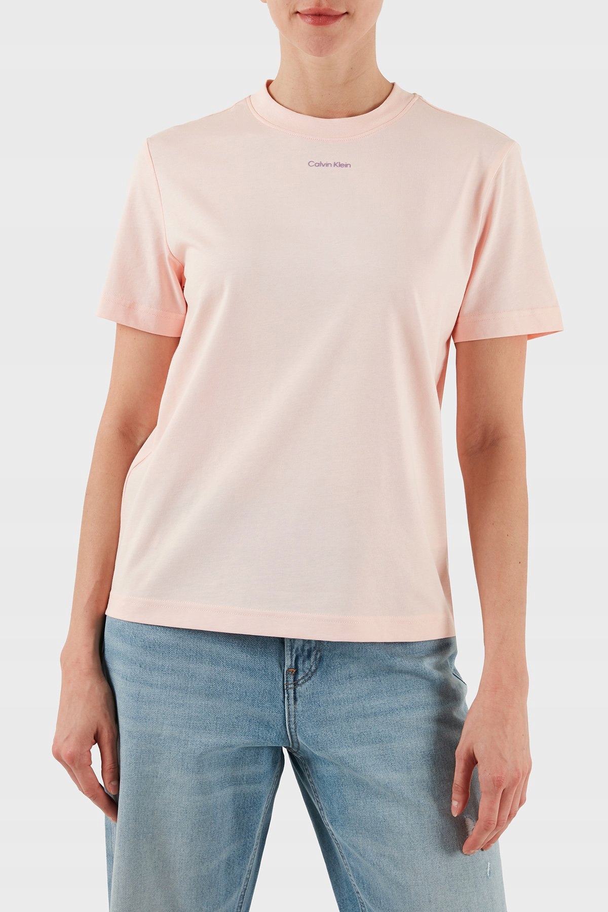 Dámské tričko Calvin Klein Cotton Regular Fit s kulatým výstřihem a logem