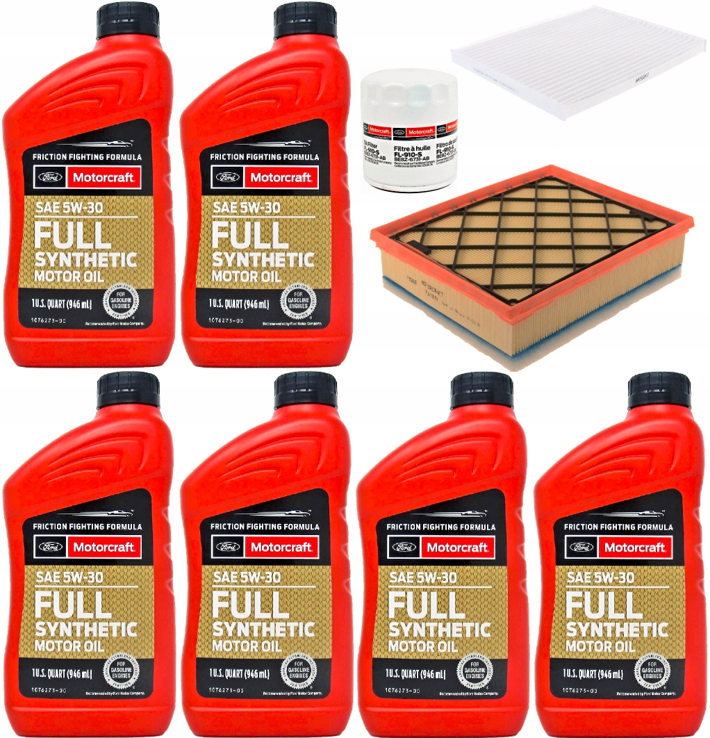 MOTORCRAFT 5W30 6L + FILTRY EDGE 2,0 15-20