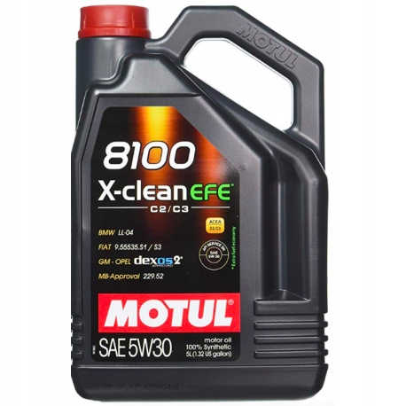 

Olej 5W-30 Motul 8100 X-clean Efe C3 C2 5L