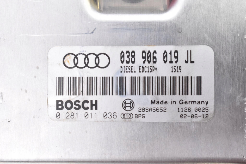 control unit computer of the engine 038906019JL AUDI A4 B6 1.9 TDI 130 KM 00-05