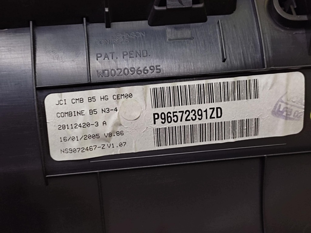 CITROEN C4 1.6 HDI dials P96572391ZD