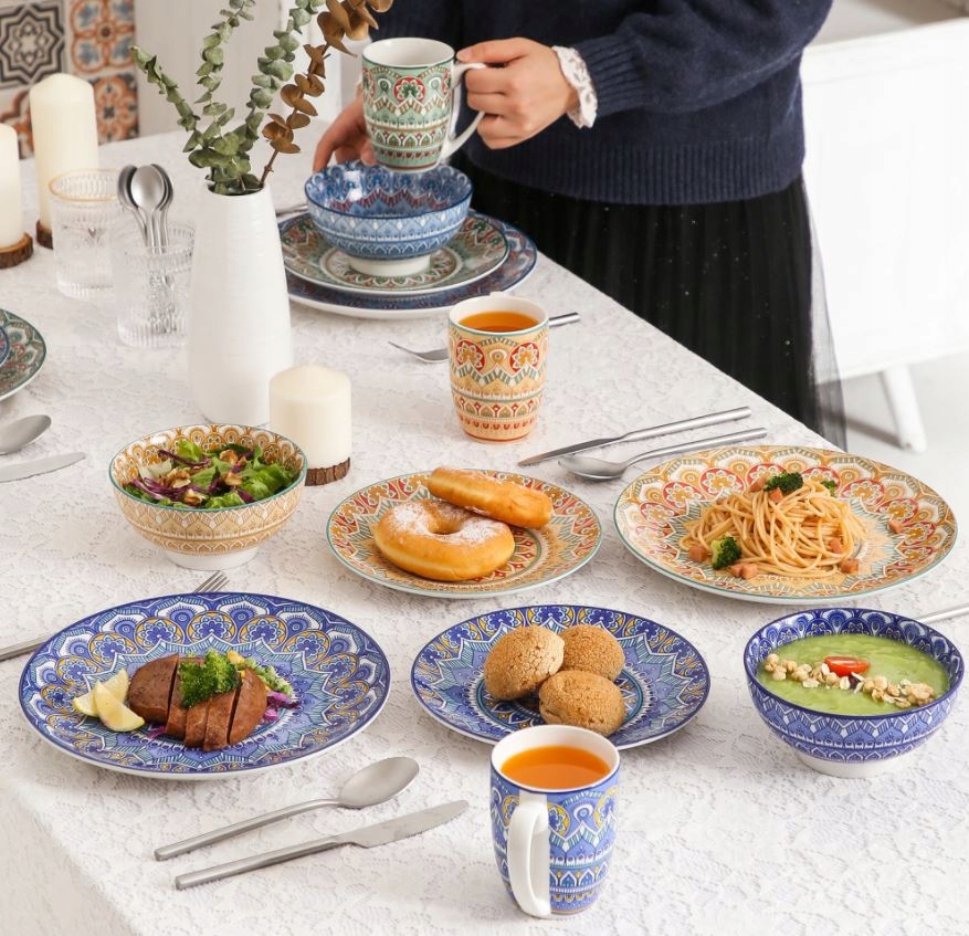 VANCASSO MANDALA zastawa obiadowa dla 4 osób/16szt Rodzaj serwisu obiadowy