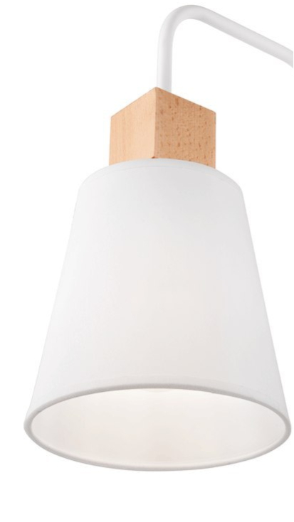 KINKIET Biały Drewno LAMPA Ścienna Ścienny BUK LUX Marka Lamkur