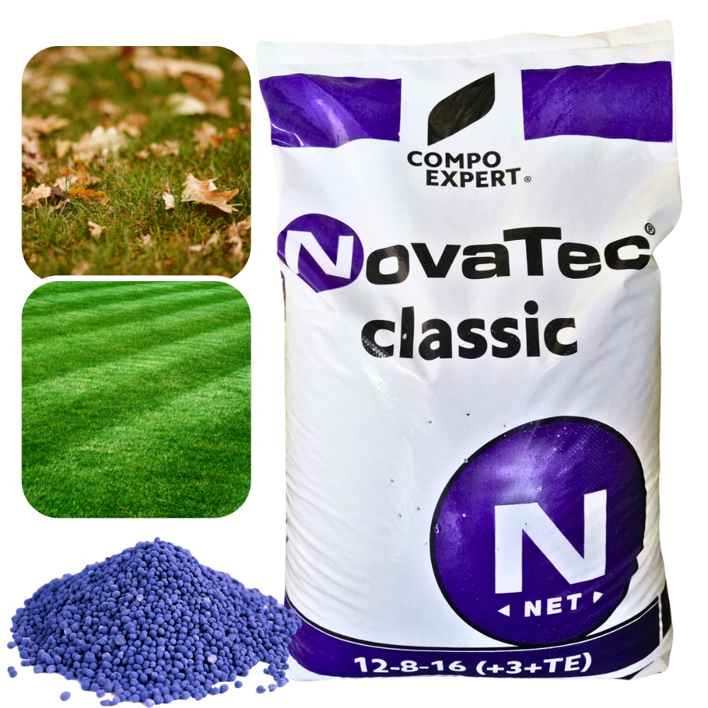 Compo Novatec Classic Nawóz Do Trawy 25KG Trawnika 12-8-16 Letni Jesienny