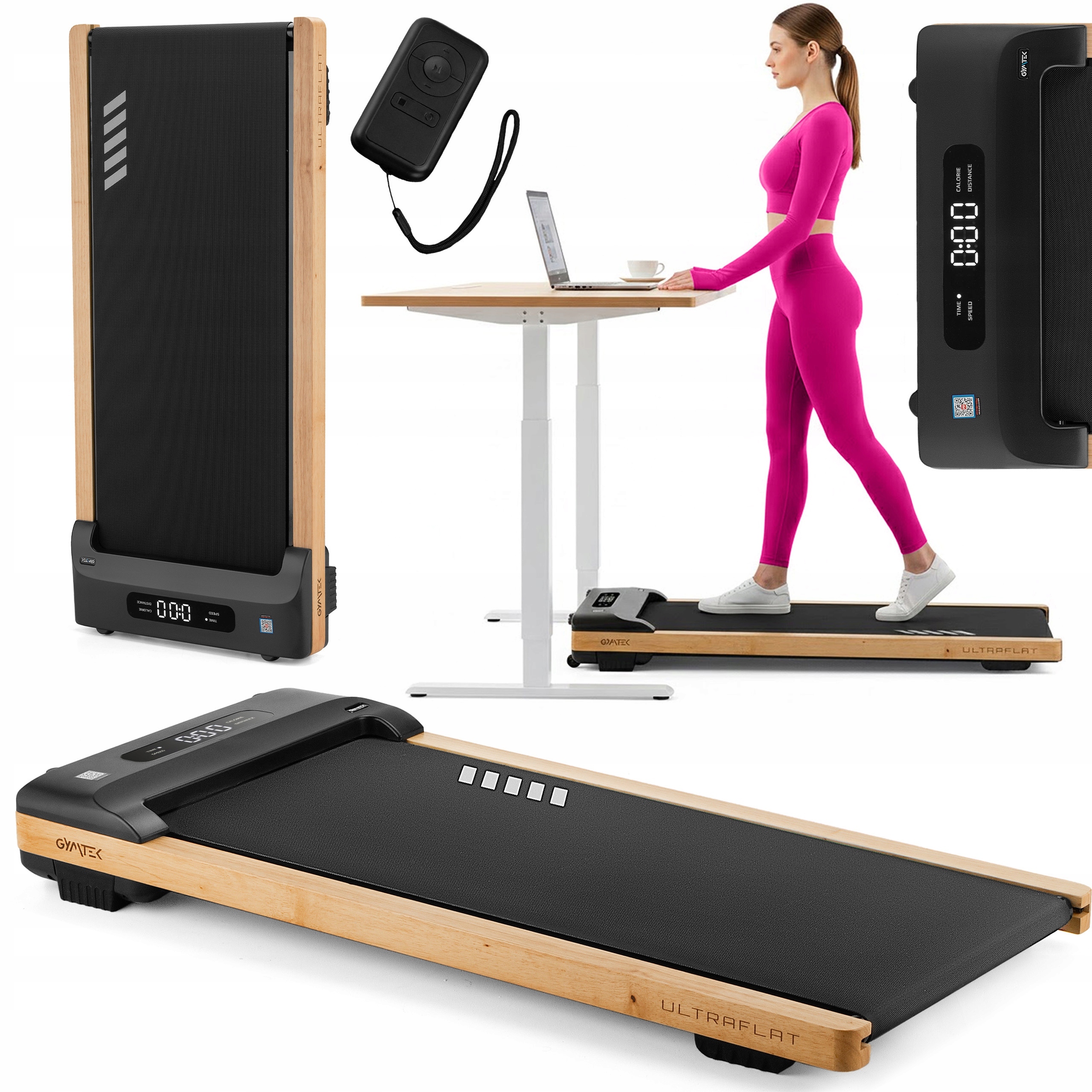 Bieżnia Domowa Elektryczna Do Chodzenia Pod Biurko Aplikacje Bt Gymtek