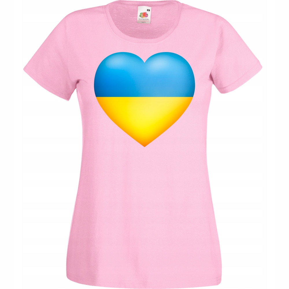 

Koszulka Ukraina Ukraine flaga S różowa